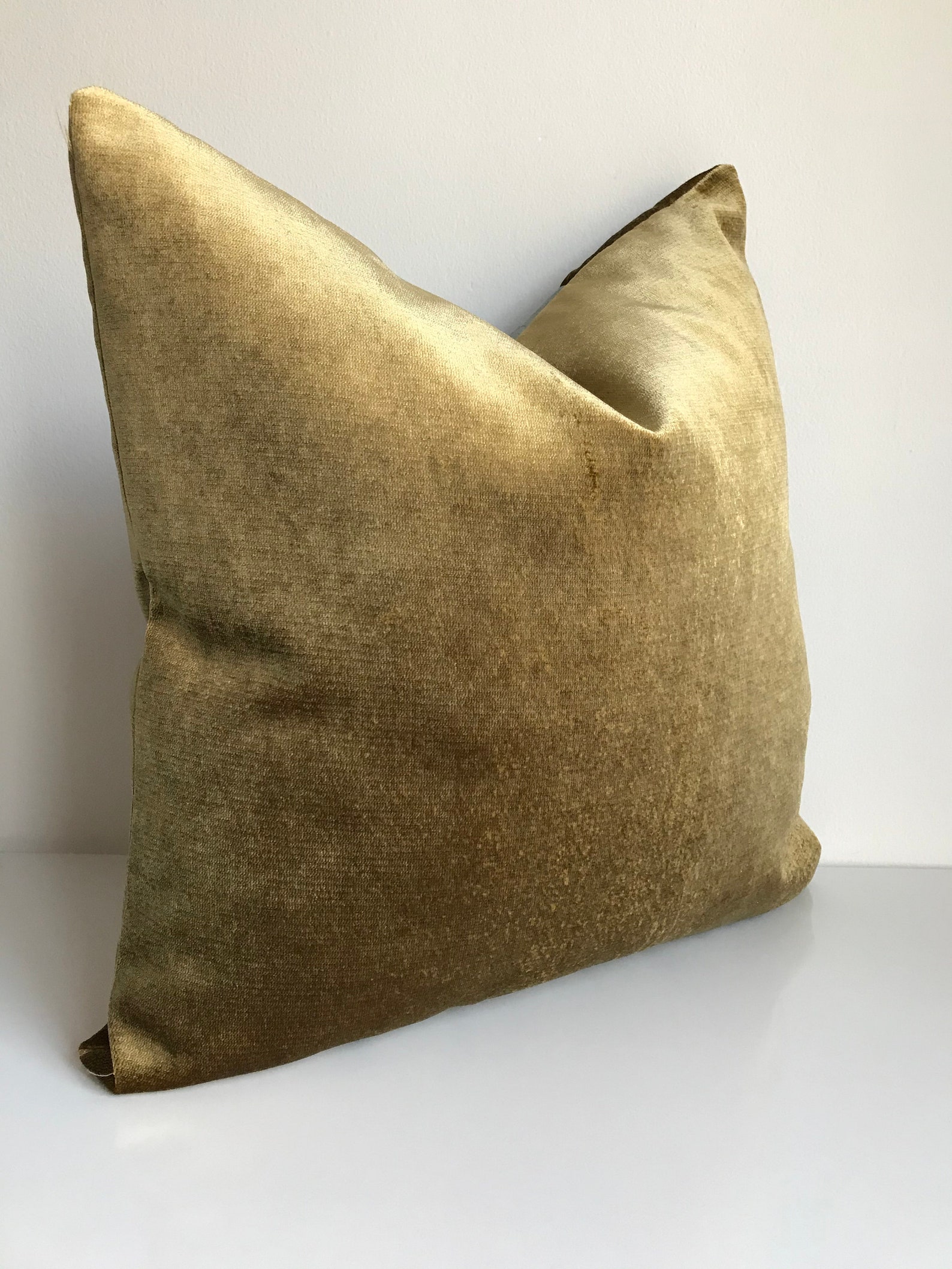 Gold Velvet Long Lumbar Throw Pillow Cover 14x36 18X18 Long Etsy