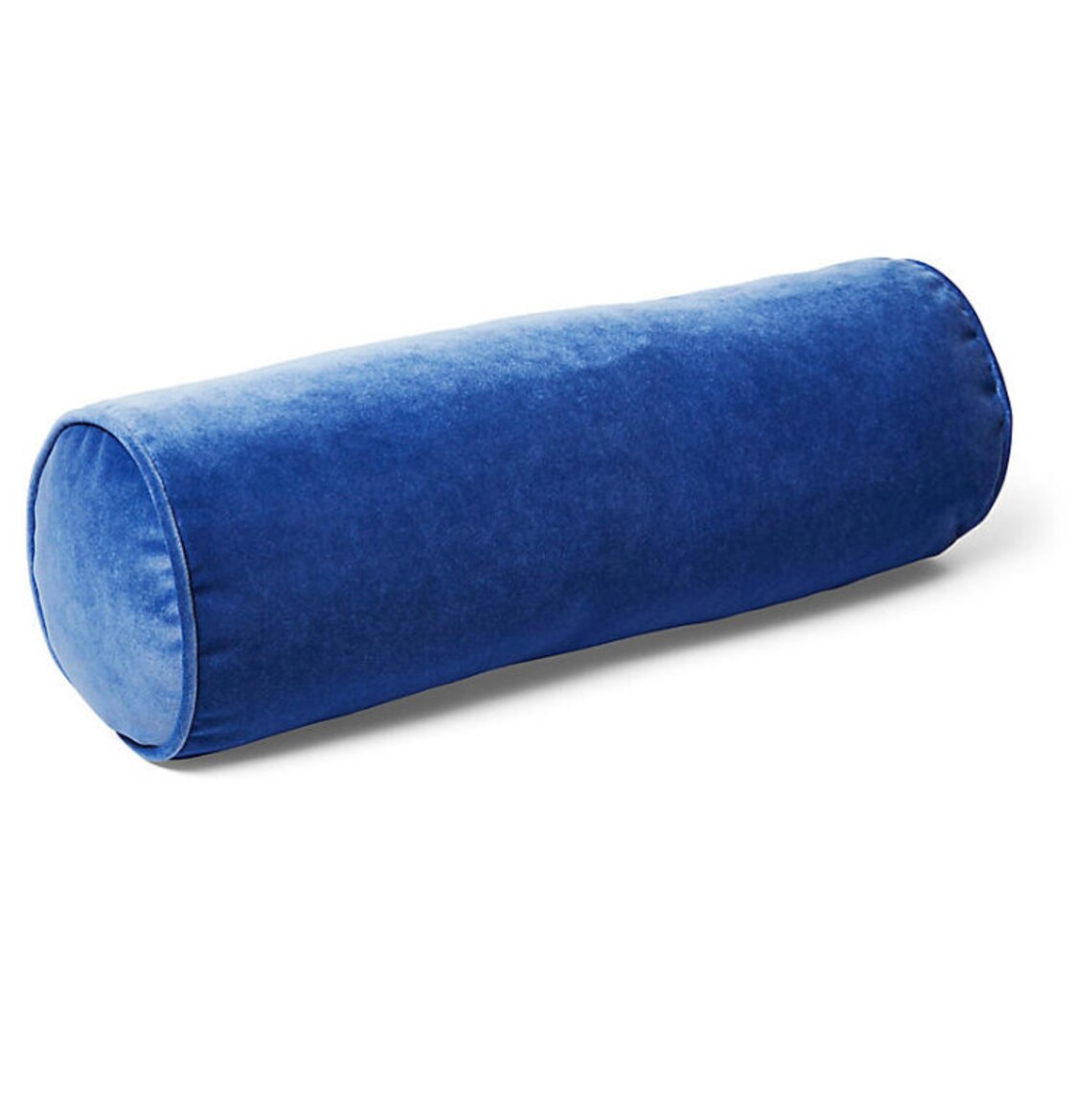 Cobalt Blue Velvet Bolster Throw Pillow Decorative Pillow Etsy