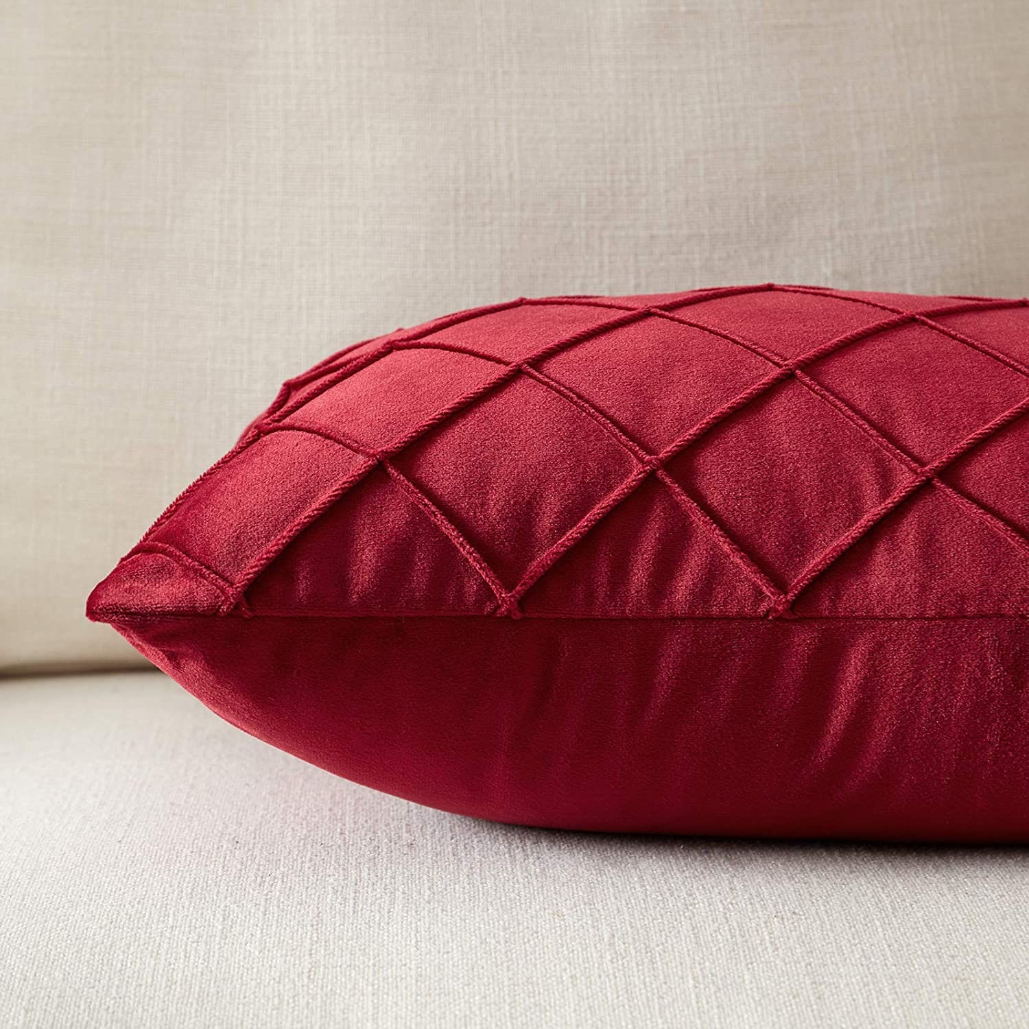 SALE Red Decorative Velvet Pillow Cover Velvet Pillows Red Etsy