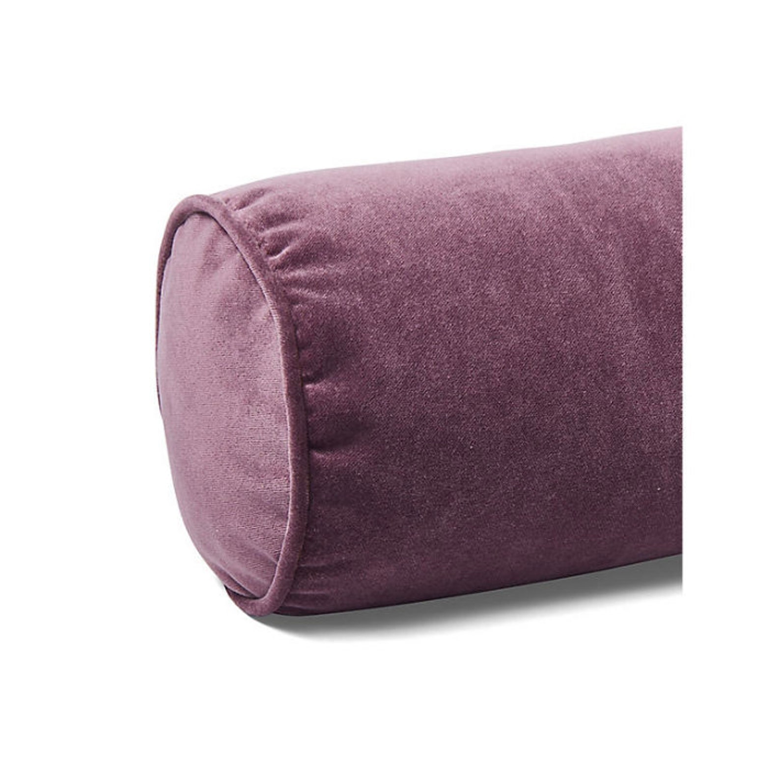 Purple Pink Velvet Bolster Throw Pillow Decorative Pillow Etsy