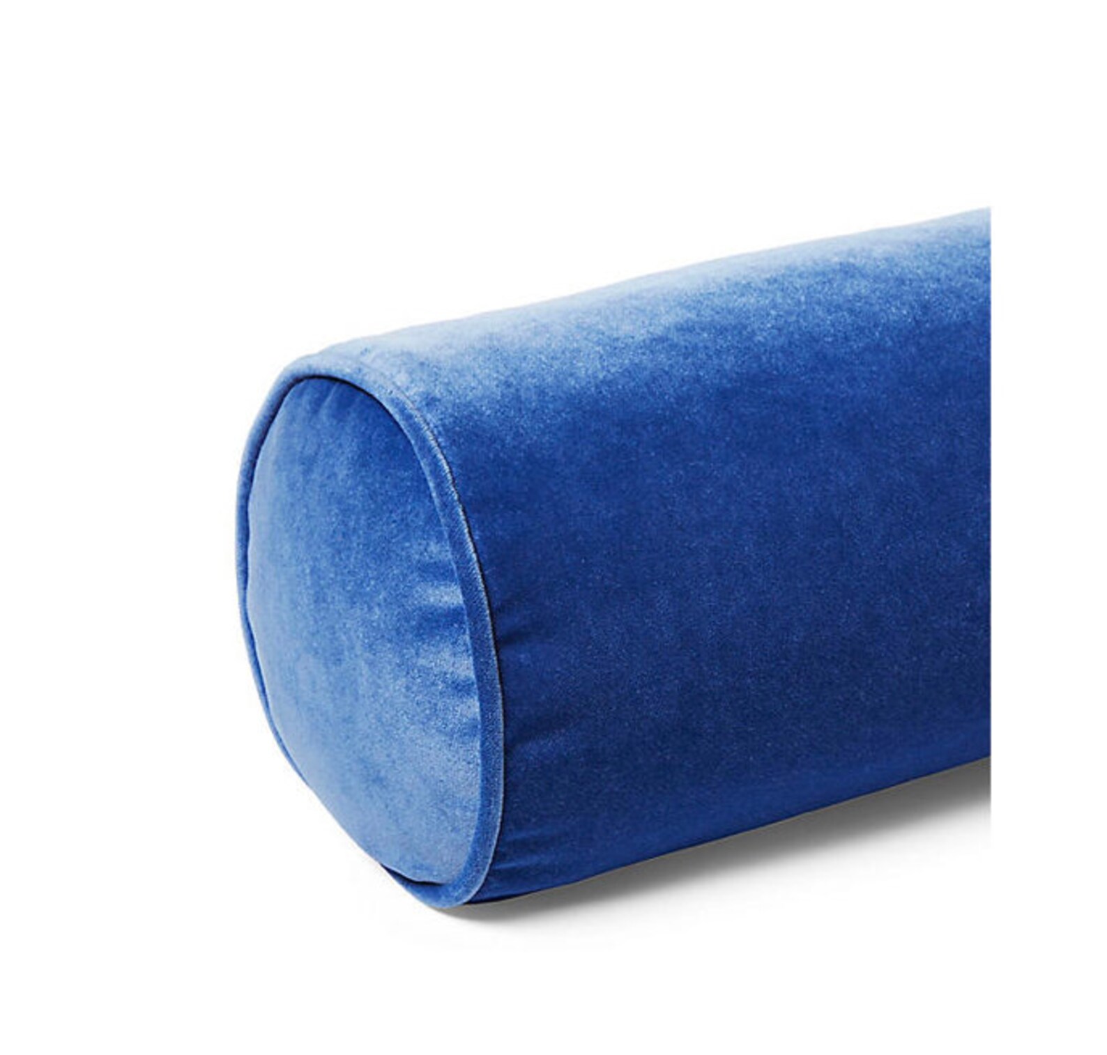 Cobalt Blue Velvet Bolster Throw Pillow Decorative Pillow Etsy