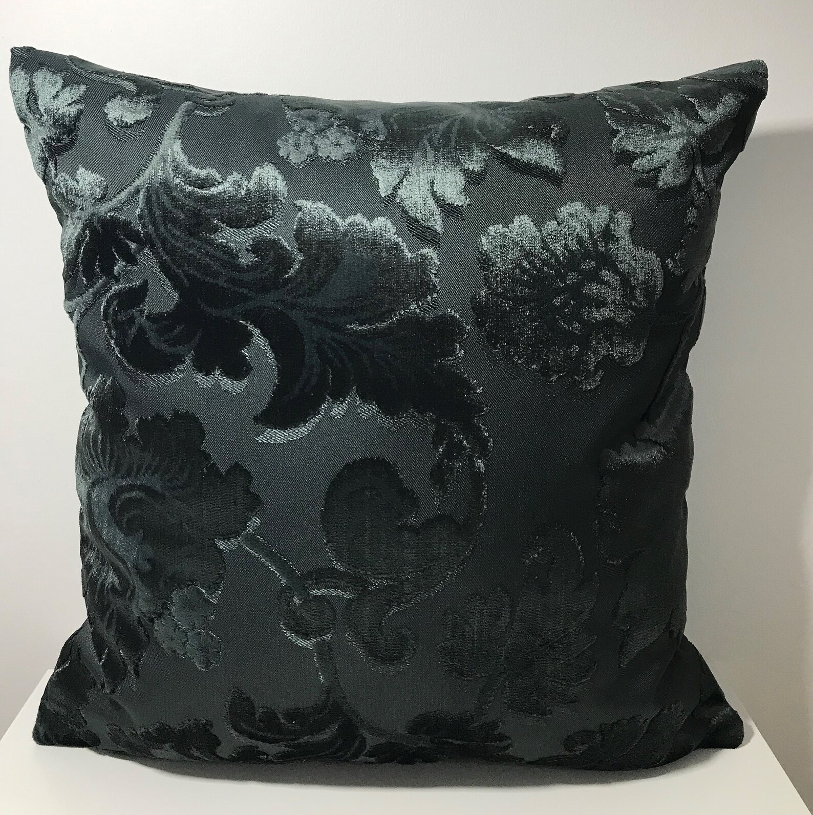 Luxury Dark Gray Velvet Pillow Cover Gray Pillows Velvet Etsy