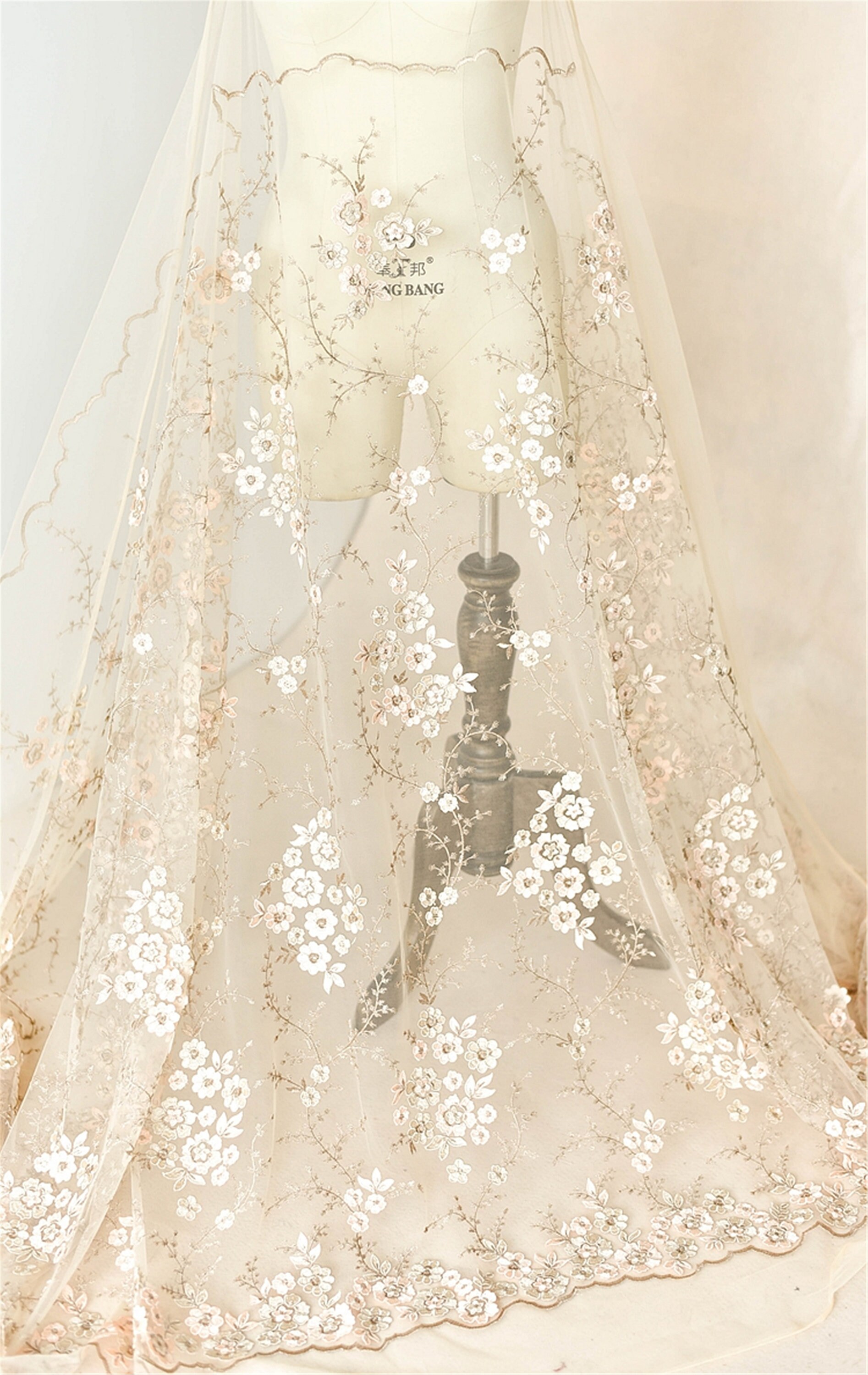 Beautiful Floral Lace Fabric Evening Dress Fabric DIY Prom Etsy