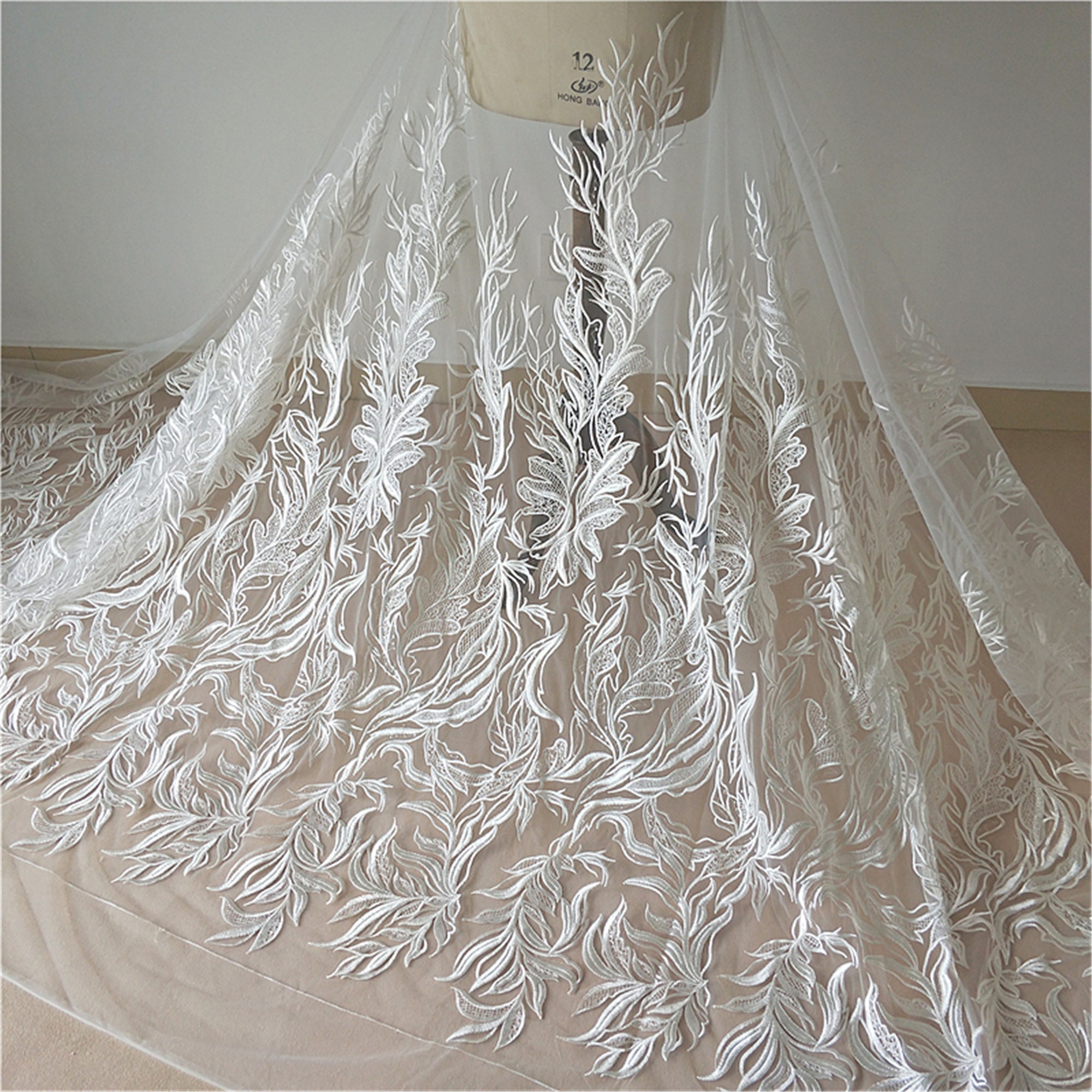 Embroidered Wedding Dress Fabric