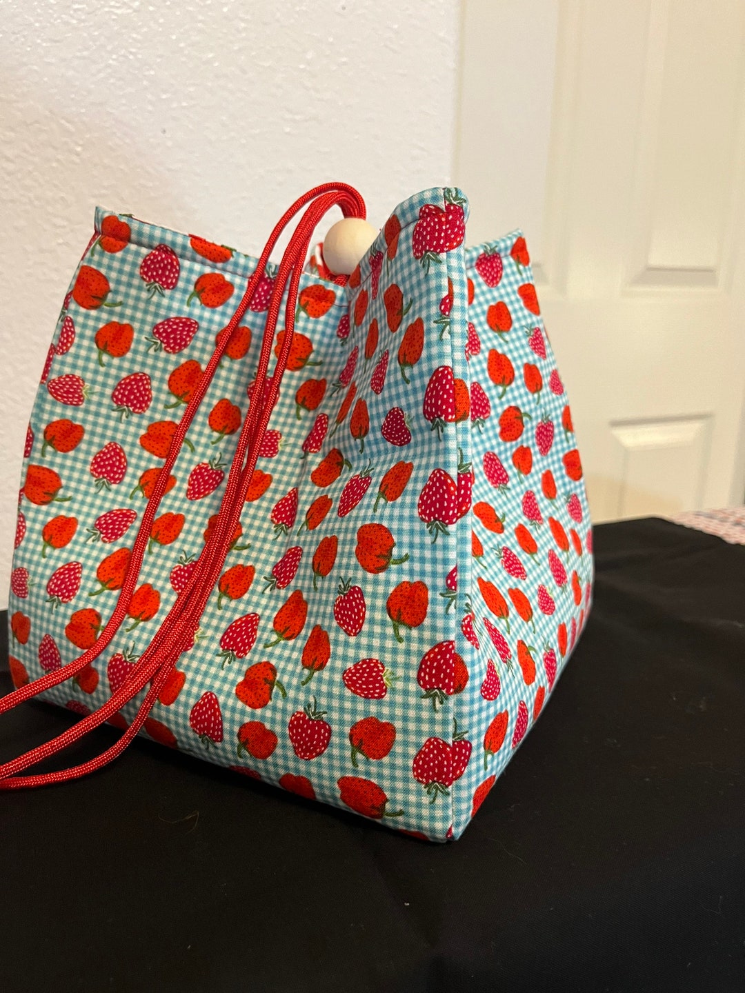 Japanese Rice Bag Knitting Project Tote Bag Portable Craft - Etsy