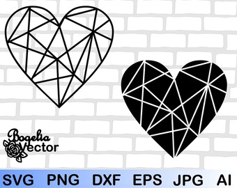 Free Free Geometric Heart Svg Free 368 SVG PNG EPS DXF File