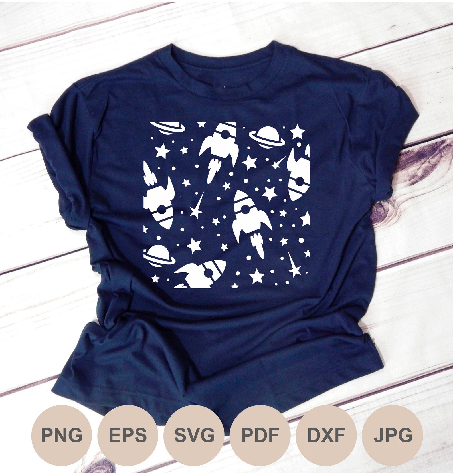Stencil Template Space Svg Cut File Space Pattern Svg - Etsy