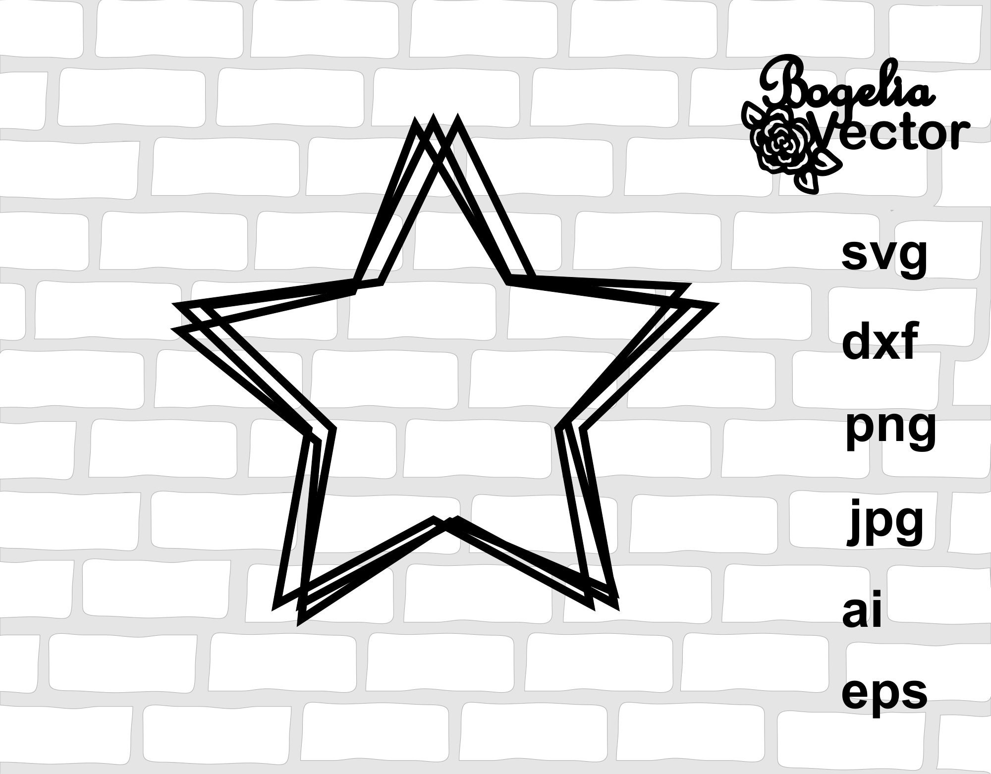 Stars Frame Svg Bundle Stars Frame Cut File Layered Frames Etsy