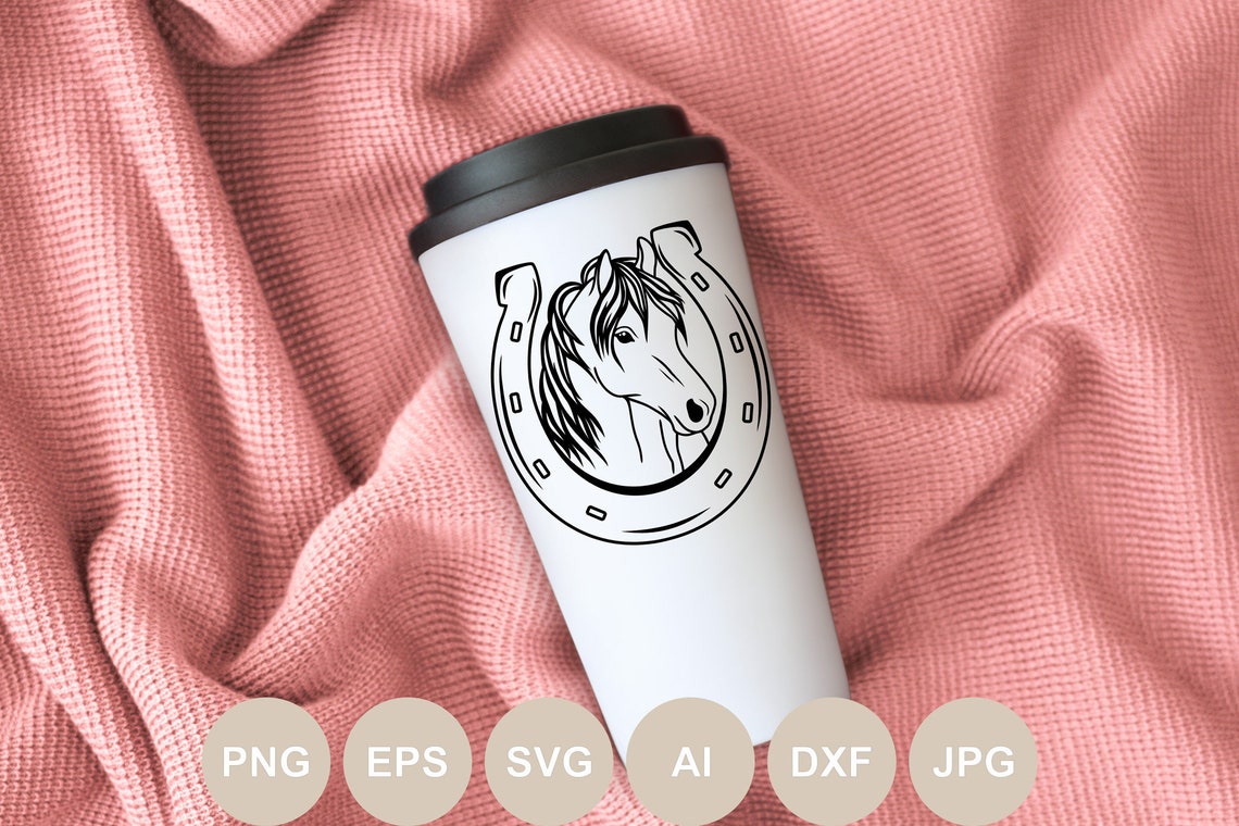 Horseshoe Svg Horse Svg Horseshoe Cut File Vector Shirts Etsy