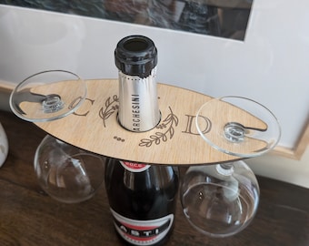 Personalised Engraved Wine Butler - Unique Wedding Gift Ideas | Custom Barware for Newlyweds | Wine Lovers