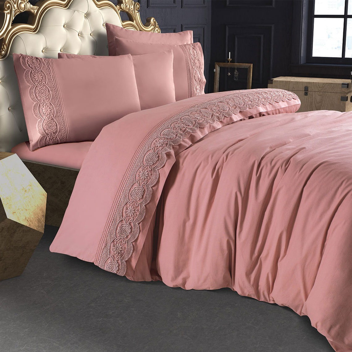 Lux Turkish Bedding Set / ReDLaVi iPeK 6 Pieces Lux Quilt Etsy