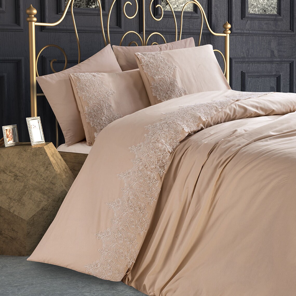 Lux Turkish Bedding Set / Redlavi Maria 6 Pieces Lux Quilt Etsy UK