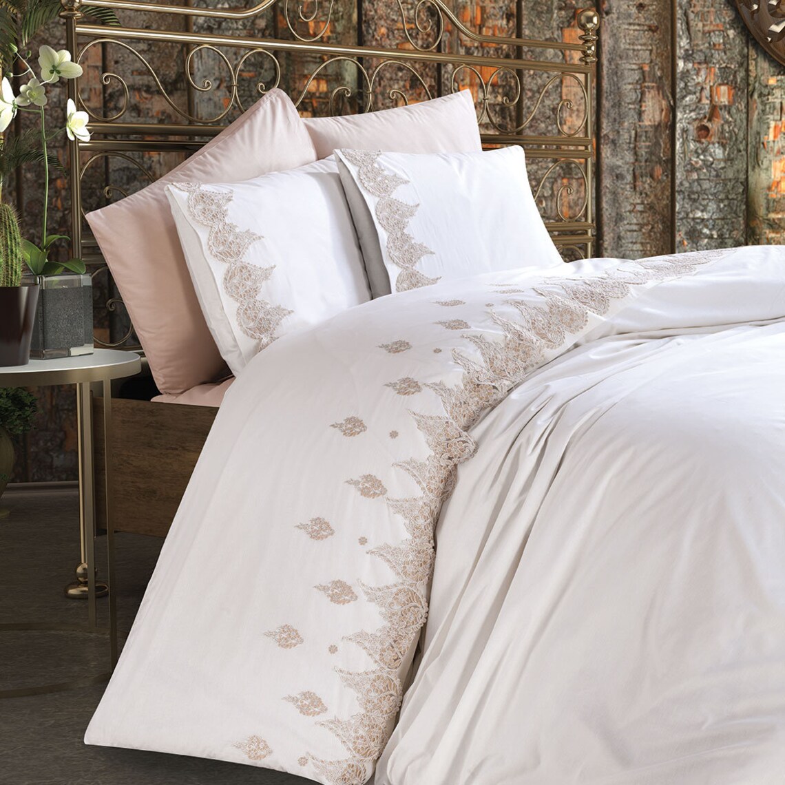 Lux Turkish Bedding Set / Redlavi Anka 6 Pieces Lux Quilt Etsy UK