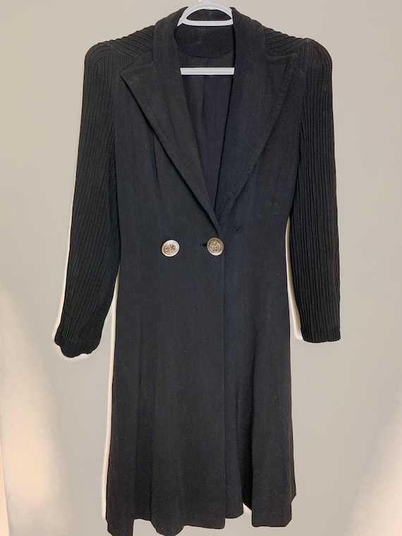 1930s 1940s princess style dress coat with NRB tag
