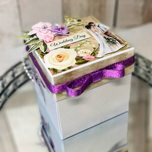 Huwelijkscadeau voor bruid en bruidegom. Uniek en luxe cadeau van ouders of vrienden. Gepersonaliseerde herinnering na je trouwdag.
