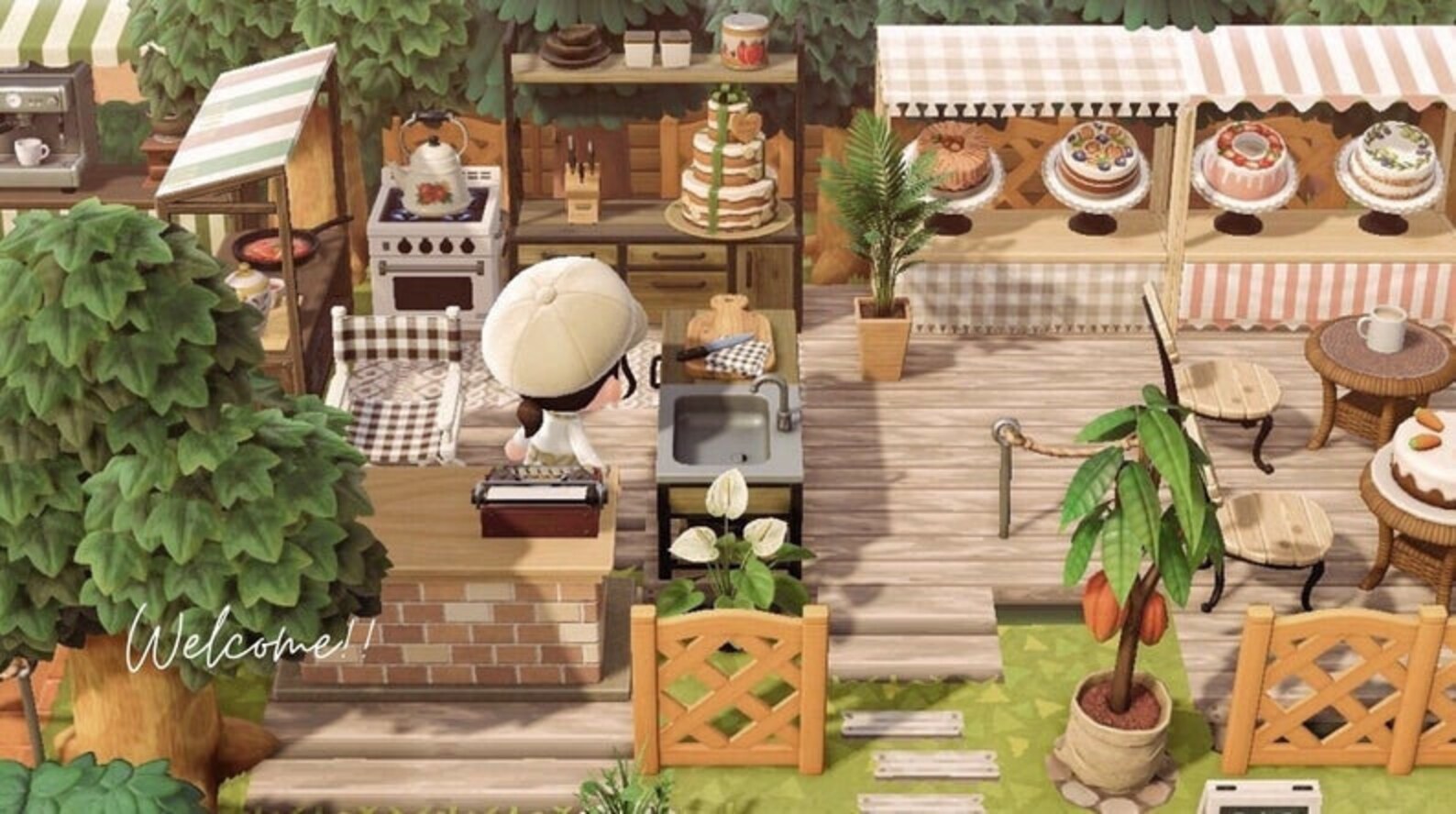 Animal Crossing New Horizon. Amazing outdoor cake/cafe style Etsy