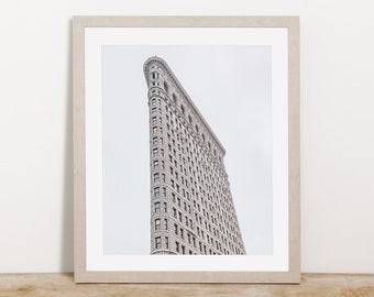 nyc flatiron building print | new york city wall art | nyc photography | architecture print | printable wall art | digital art print