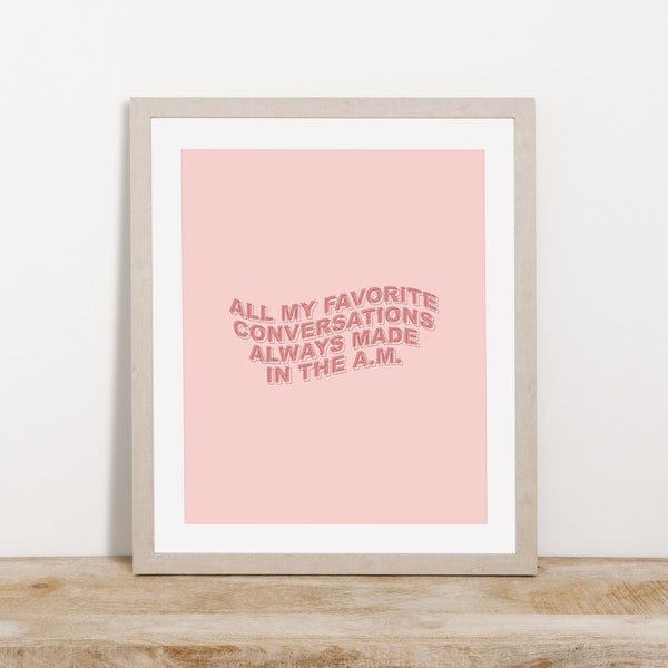 made in the a.m. print | one direction quote | printable wall art | one direction wall decor | digital wall decor | 1d lyrics print