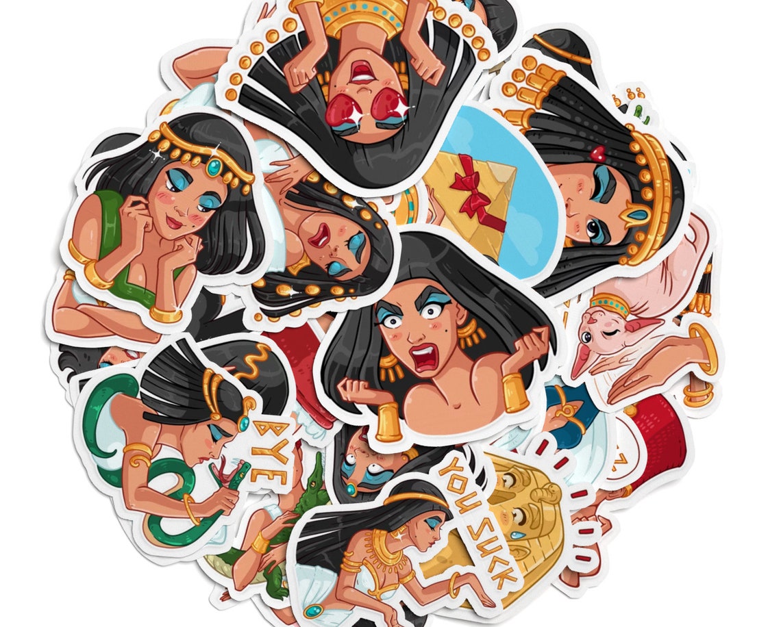 Cleopatra Queen 35 pcs Sticker set Princess stickers Egypt Etsy