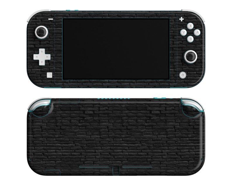 Black Bricks Nintendo Wrap Skin Stone Texture Switch Lite Etsy