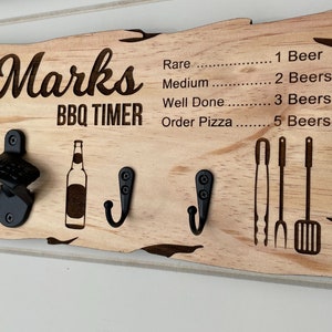 Personalised wall mount bottle opener, Gift for men, BBQ tools, father’s day gift, boyfriend gifts, bottle opener, home bar gift, mens