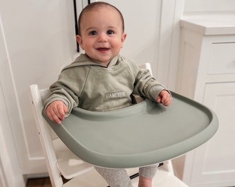 Full Coverage STOKKE Tripp Trapp High Chair Placemat - Silicone High Chair Placemat - Tripp Trapp Highchair Placemat - Tray Cover