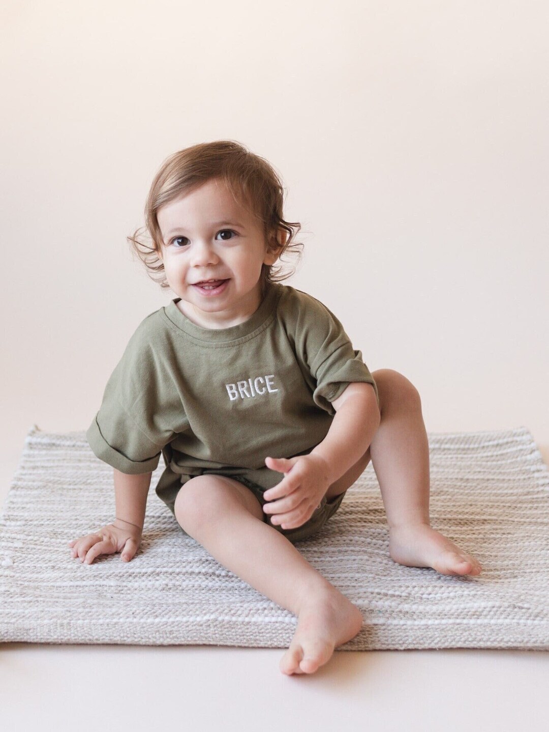 Embroidered Baby Oversized Tshirt Romper Shortsleeved Etsy