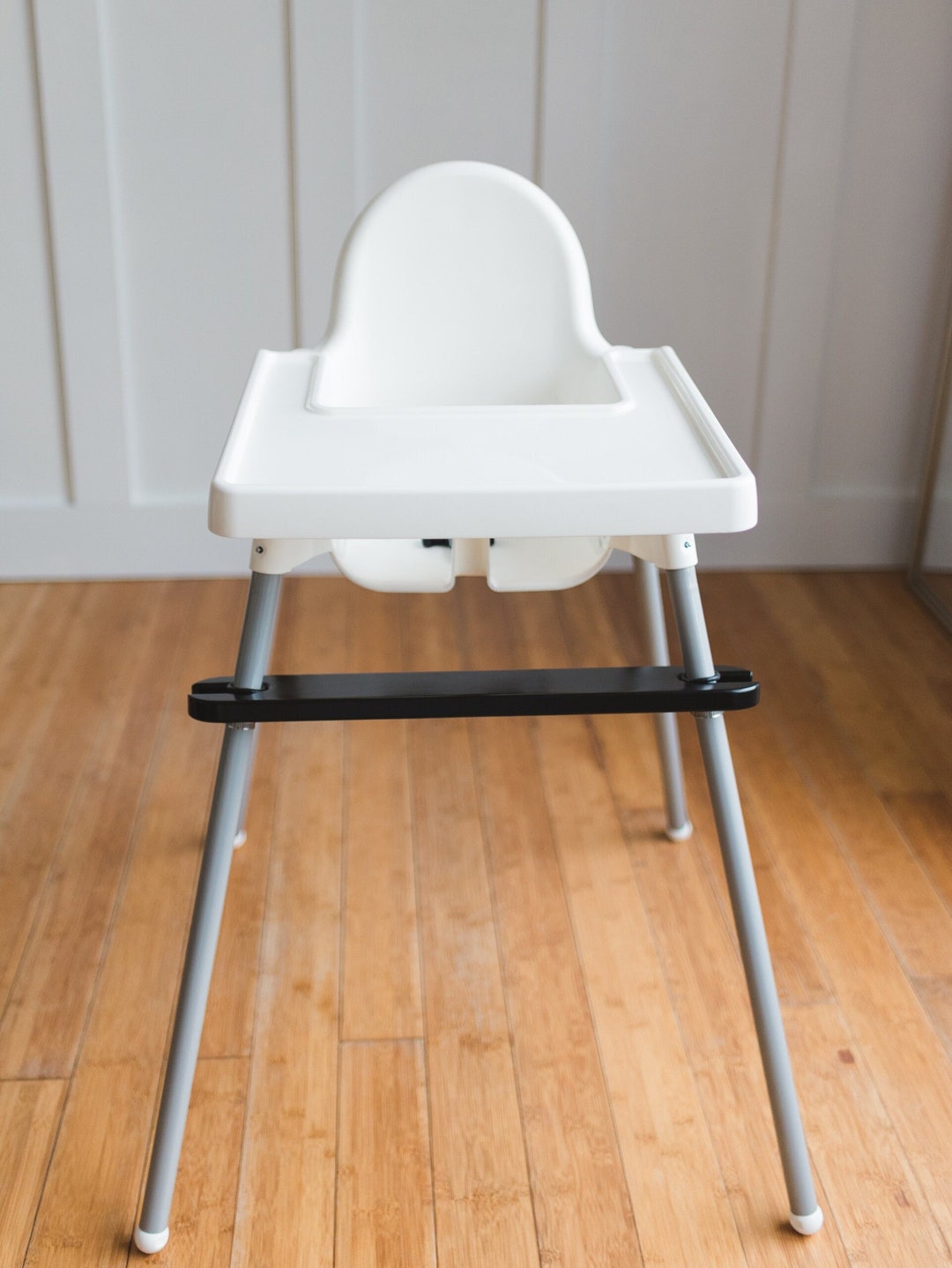 Black Footrest for the IKEA Antilop Highchair Painted Wood Footrest Ikea High Chair Footrest