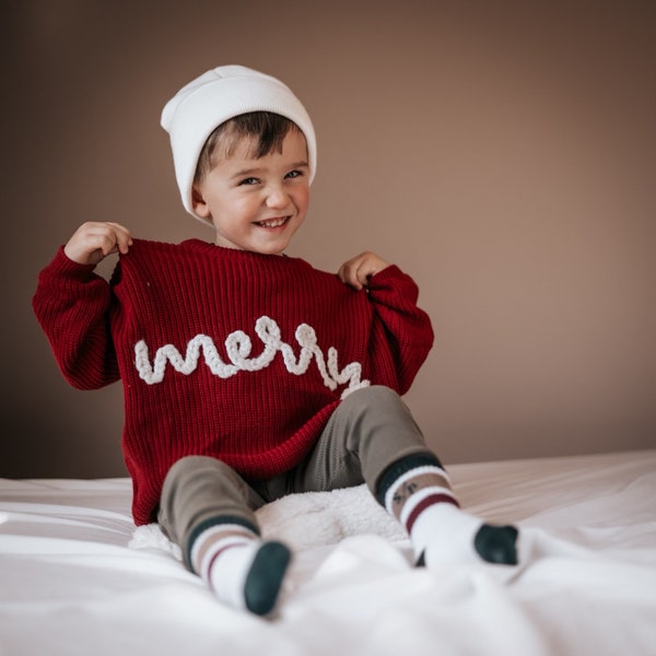 Baby Boy Red Sweater Etsy