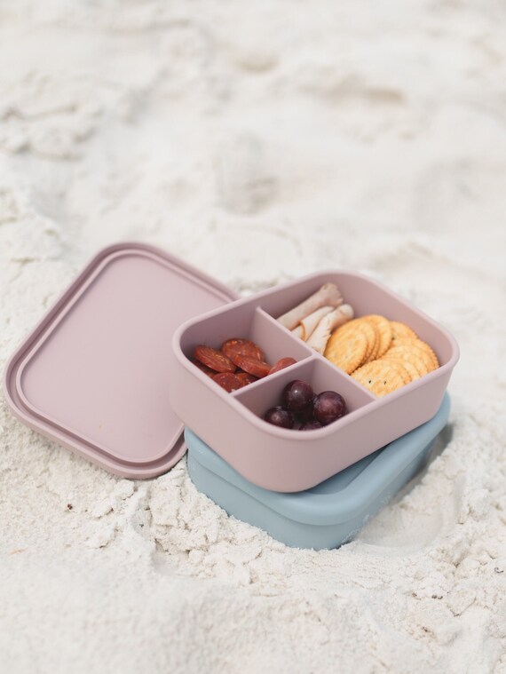 Silicone Bento Box Silicone Lunchbox Divided Lunch Box for -  Finland