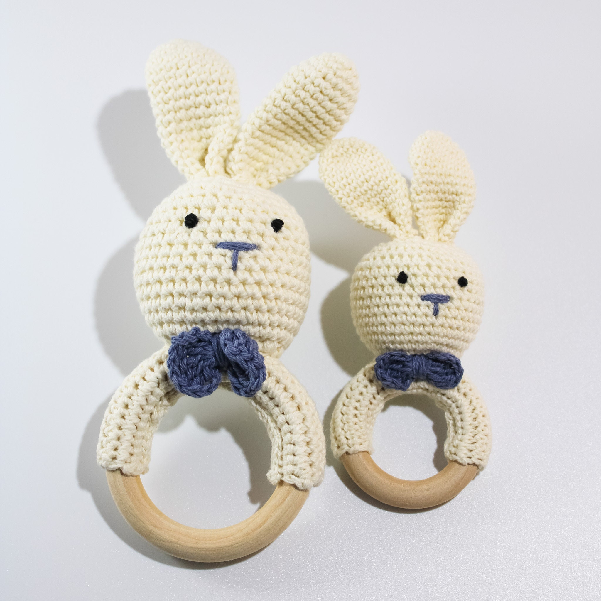 Crocheted Bunny Baby Rattle Bunny Rattle Easter Rattle Etsy