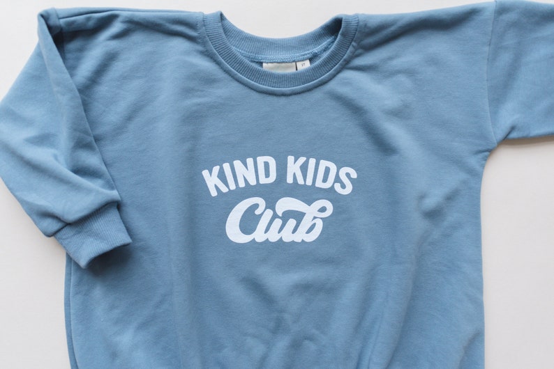 KIND KIDS CLUB Oversized Sweatshirt Romper Baby Boy Bubble Romper Baby Girl Outfit Graphic Romper Neutral Baby Clothes Toddler image 3