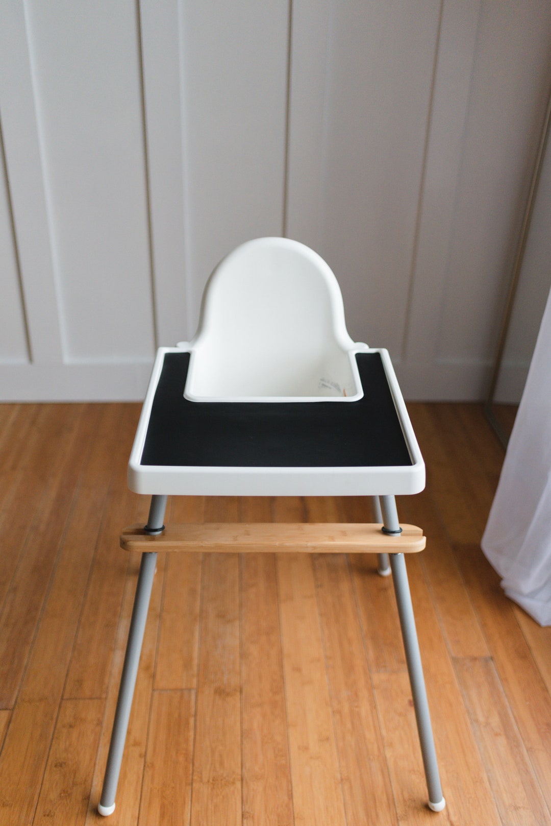 Black IKEA High Chair Placemat Silicone Placemat for IKEA Antilop