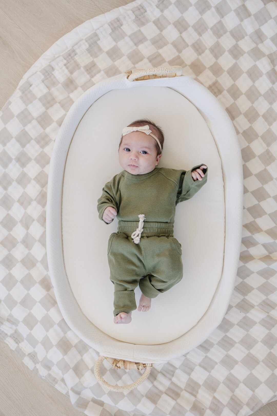 Organic Cotton Ribbed Baby Outfit Ribbed Shirt & Pants Set Neutral Baby ...