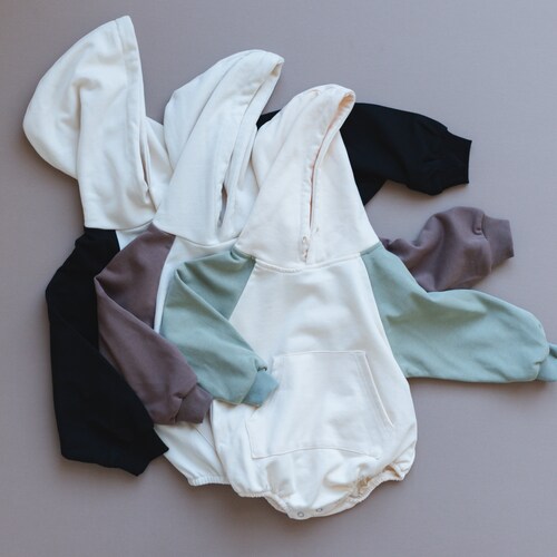 Embroidered Oversized Sweatshirt Romper Personalized Etsy