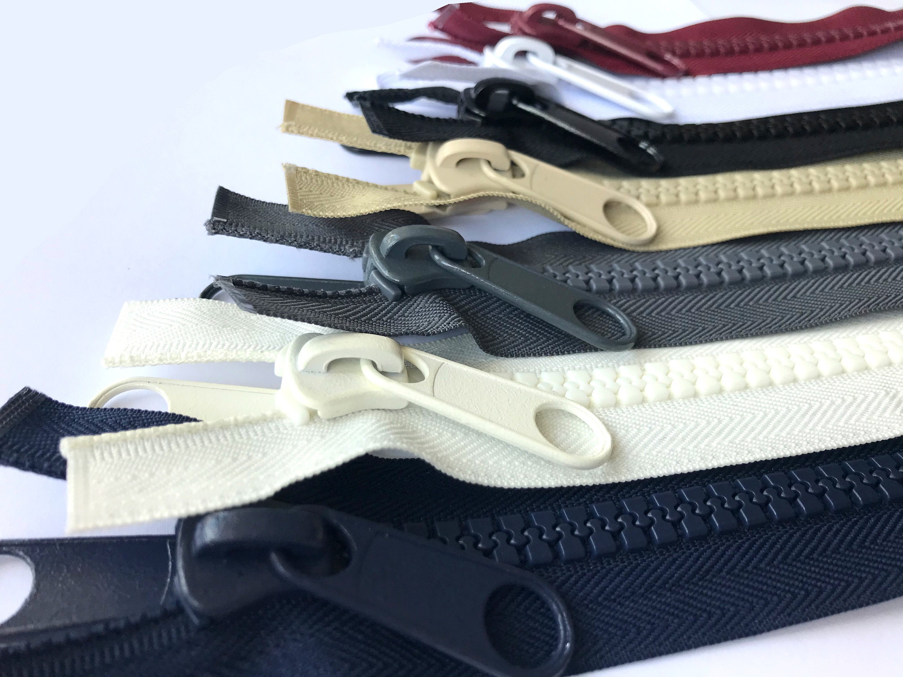 ADS Zipper No.10 Heavy Duty Zip Plastic Chunky 10 Coloured Etsy