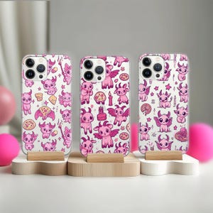 Pink Sabbat Satanic iPhone 16 15 Pro Case Kawaii Baphomet iPhone 11 Pro Max 14 6s Plus Occult Case Phone Xs iPhone 12 Cover Xr Clear 13 7 10