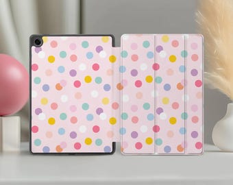 Confetti Samsung Tab Case S11 Ultra S10 Plus S9 FE S8 S7 S6 A11+ A9 A8 A7 S5e S4 S3 10.4" 8.7 inch Pink Galaxy Tablet Cover Cute Funny Girly