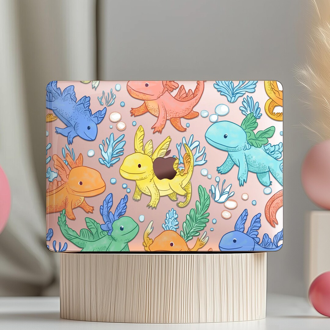 Colorful Axolotl Ocean MacBook Case 14 Inch Laptop Case Mac Book 2020 ...