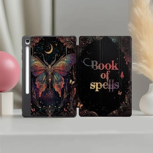Magic Book of Spells Cover for Samsung Tablet S11 Ultra S10 Plus FE A11 S9 + S7 S5e S4 Galaxy tab 8 inch S6 Lite Butterfly Mystical Witchy