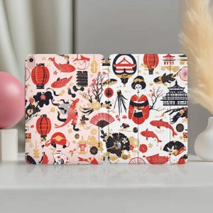 Arte giapponese Custodia per iPad 12.9 Maneki Neko Koi iPad Mini 5 Custodia per iPad 10.5 Pro 2018 Custodie per iPad 9.7 2020 2022 4 Custodia 10.9 2 Air kawaii 10.2 11 6