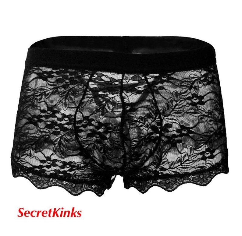 Mens Lace underwear boxer short Etsy
