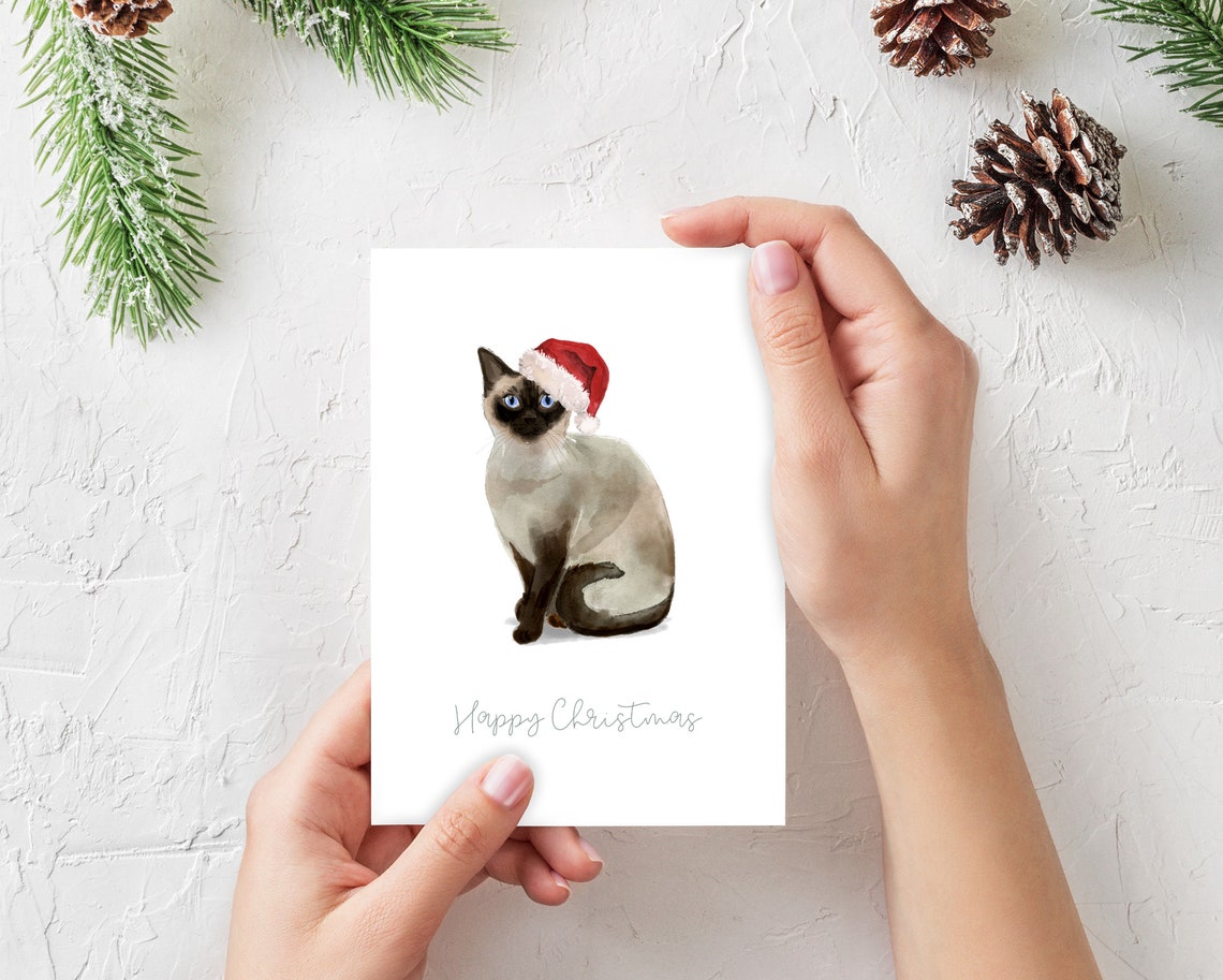 Siamese Cat Christmas Cards 