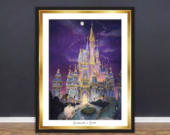 Cinderella Castle |  Walt Disney kids room poster Disney Poster| disneyland