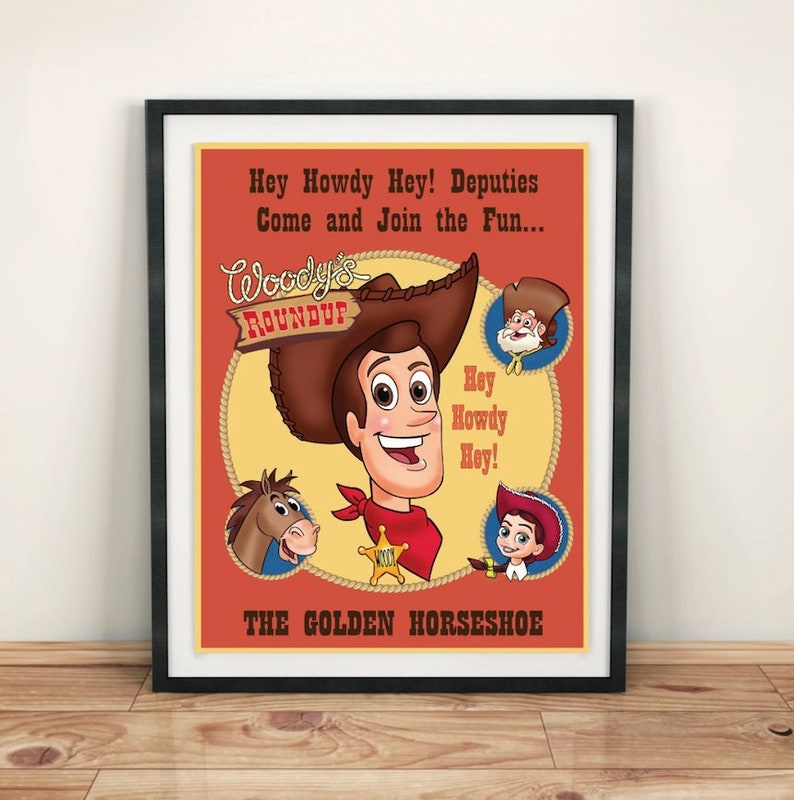 Woody's Roundup Poster Wall Art Wall Decor Art Decor Kids Room Decor Home Decor 