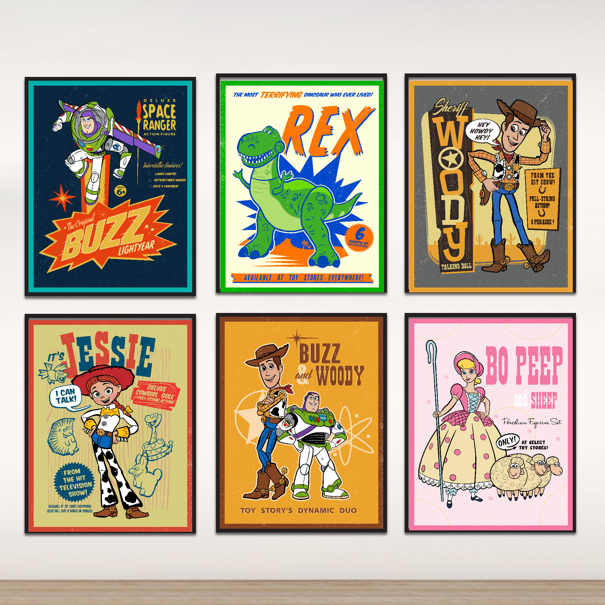 Toy story posters a set of 6