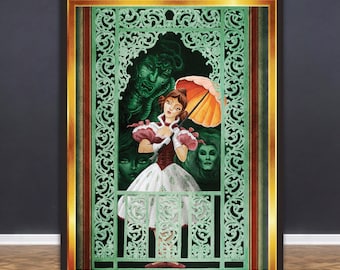 Haunted Mansion Portrait Print: Disneyland Ride Poster