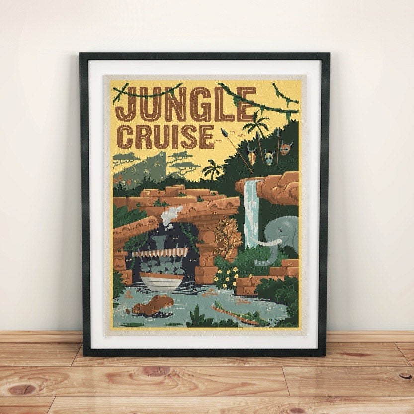 Discover Jungle Cruise Disneyland Ride Walt Disney Poster