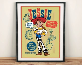 Jessie Cowgirl Doll Movie Poster: Kids Room Decor