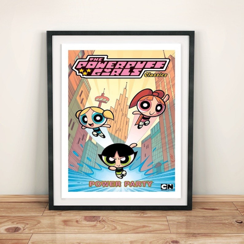 Powerpuff Girls Poster Wall Art Wall Decor Art Decor Kids Room Decor